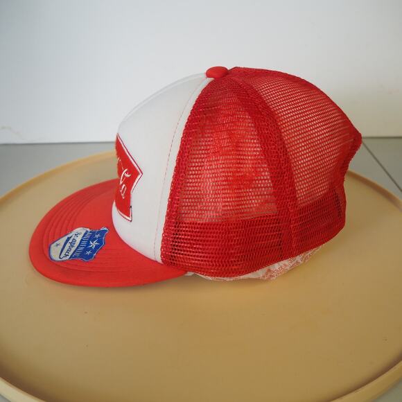 Coca Cola Snap Back Trucker Hat Cap Mesh Red White Retro Classic Patch OSFM - Picture 5 of 9
